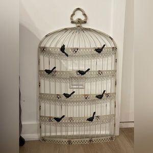 RUSTIC BIRD CAGE WALL DECOR